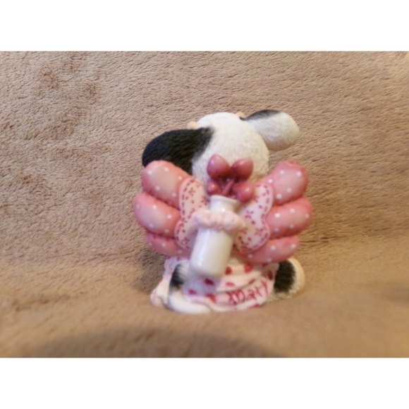Vintage Mary Moo Moos 1995 Moo-senger of Love Enesco 159409 - Picture 3 of 10
